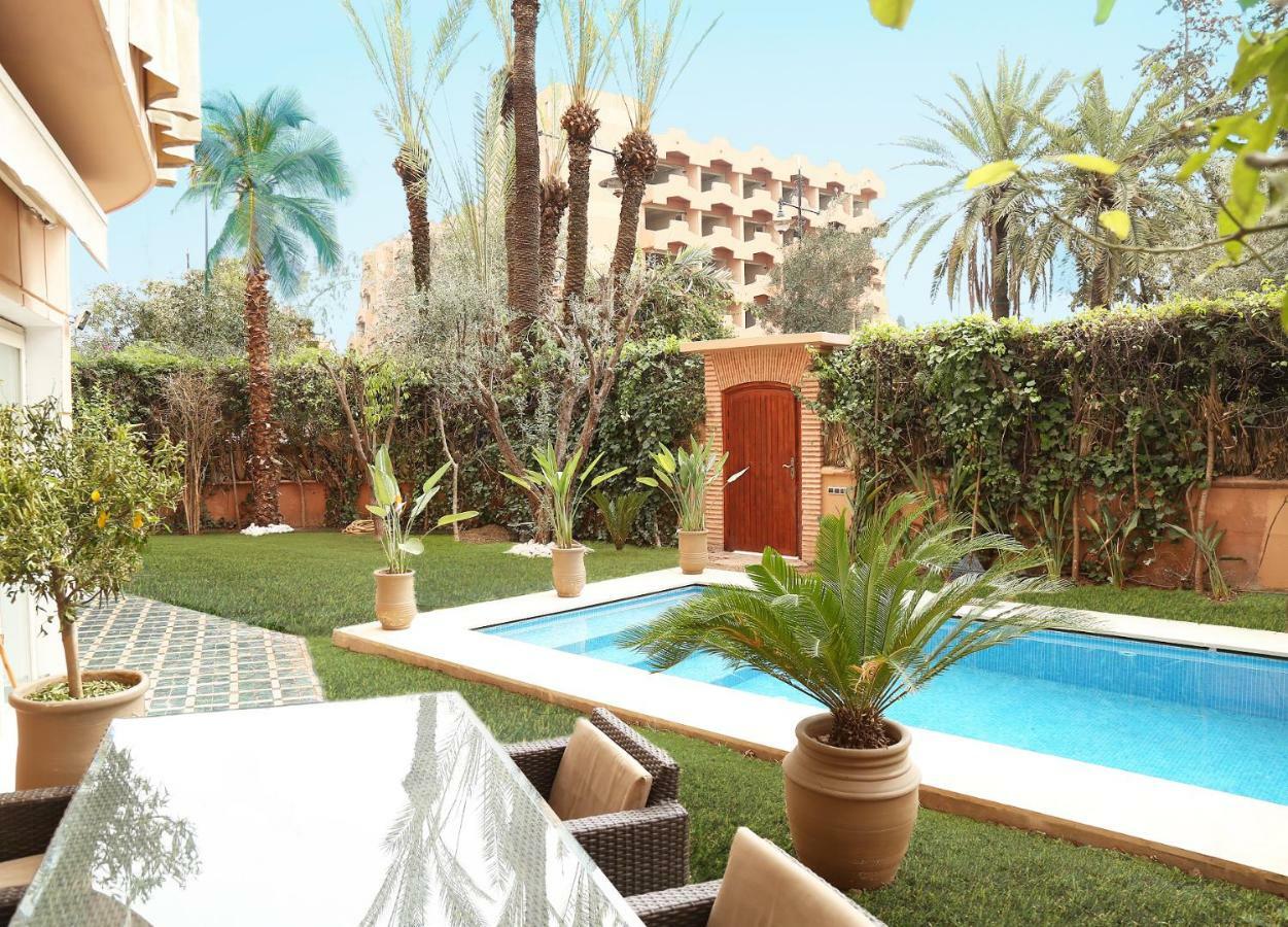 The Ruby Apartment With Private Swimming Pool - Hivernage Quarter - By Goldex Marrakech Marrakesh Exteriör bild